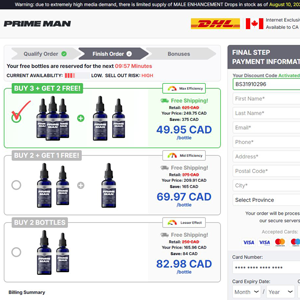 PRIME MAN Drops [CA] (Banner,Native,Social,Search,SEO,PPC,Push,Brand Bidding,Shopping) - CPA