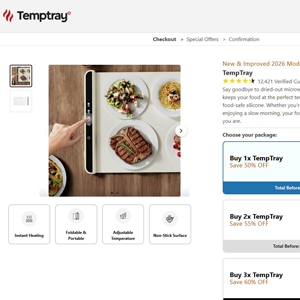 TempTray Heat Control Mat -  DTC  [US,UK,AU,FR] (Social,Banner,Native,Push,SEO,Search,Brand Bidding) - CPA