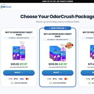 OdorCrush Multi-Purpose Cleaning Tablet [US] (Social,Banner,Native,Push,SEO,Search,Brand Bidding) - CPA