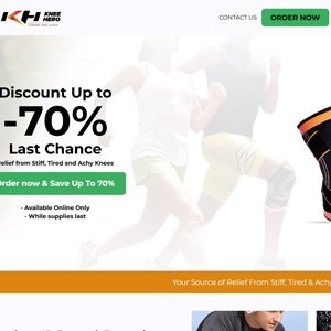 Kneehero Compression Sleeve  [US] (Social,Banner,Native,Push,SEO,Search,Brand Bidding) - CPA