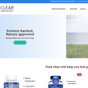 Clear Wellness 360 Natural Supplements [US,CA] (Native,Social,SEO,Banner) - Revshare {No BrandBidding}