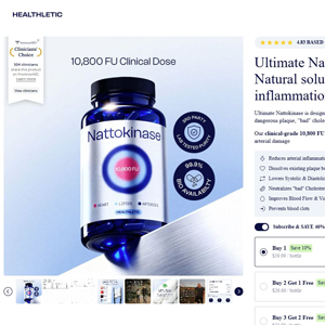 Nattokinase Inflammation Solution [US,CA,AU] (Native,Social,SEO,Search,Banner) - CPA {No BrandBidding}