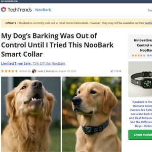 NooBark Anti-Bark Collar - Advertorial [INTL] (Social,Banner,Native,Push,SEO,Search,Brand Bidding) - CPA