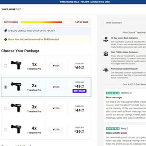 TheraOne Pro Massage Gun - DTC [INTL] (Social,Banner,Native,Push,SEO,Search,Brand Bidding) - CPA 