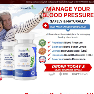 GlucoLife+ Blood Sugar Support [CA] (Banner,Native,Social,Search,SEO,PPC,Push,Brand Bidding,Shopping) - CPA