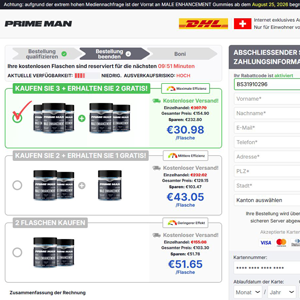 PRIME MAN Gummies [CH] (Banner,Native,Social,Search,SEO,PPC,Push,Brand Bidding,Shopping) - CPA