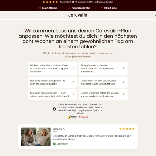 Corevalin - Quiz Page [Multi-GEO] (Banner,Native,Social,Search,SEO,Brand Bidding) - CPA