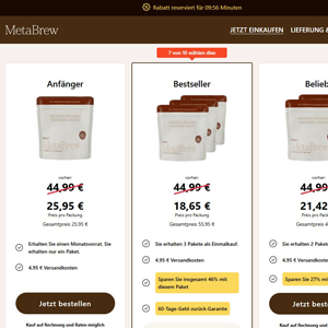 Metabrew Coffee - DTC [Multi-GEO] (Social,Banner,Native,Push,SEO,Search,Brand Bidding) - CPA
