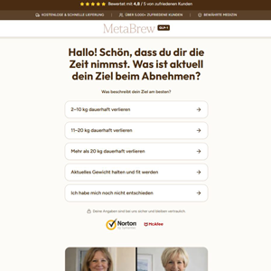 Metabrew Coffee - Quiz [Multi-GEO] (Social,Banner,Native,Push,SEO,Search,Brand Bidding) - CPA