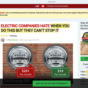 Stopwatt Electricity-Saving Box - TSL & DTC [US,CA] (Social,Banner,Native,Push,SEO,Search,Brand Bidding)-CPA