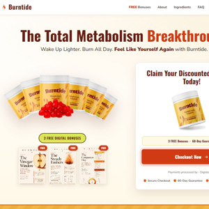 Burntide Weight Loss Gummies [US,AU,UK,CA,NZ] (Social,Banner,Native,Push,SEO,Search,Brand Bidding) - CPA