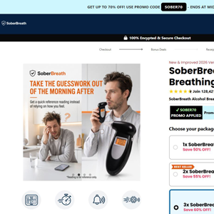 SoberBreath Alcohol Breathing Device - DTC [US,UK] (Social,Banner,Native,Push,SEO,Search,Brand Bidding) - CPA