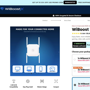 Wiboost X WiFi Extender - DTC [US,UK,DE,AT,AU] (Social,Banner,Native,Push,SEO,Search,Brand Bidding) - CPA