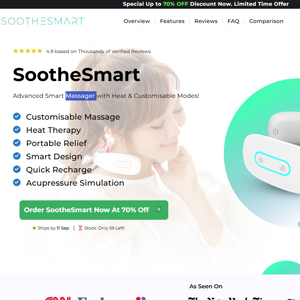 Soothesmart Massager [US] (Social,Banner,Native,Push,SEO,Search,Brand Bidding) - CPA