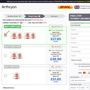 Arthryon Heat Relief Cream - Low CTC [UK] (Banner,Native,Social,Search,SEO,PPC,Push,Brand Bidding,Shopping) - CPA