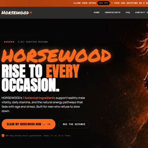 Horsewood Male Vitality [US,CA,AU,UK,NZ] (Native,Social,SEO,Search,Banner) - CPA {No BrandBidding} 