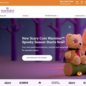 Warmies Stuffed Animals [US] (Native,Social,SEO,Search,Banner) - Revshare {No BrandBidding} 