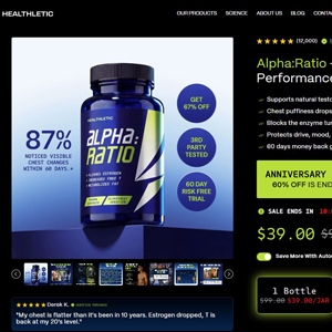 Alpha Ratio Male Performance Formula [US] (Native,Social,SEO,Search,Banner) - CPA {No BrandBidding} 