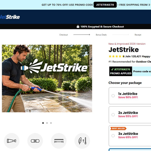 JetStrike Water Hose - DTC [US,UK,AU] (Social,Banner,Native,Push,SEO,Search,Brand Bidding) - CPA 