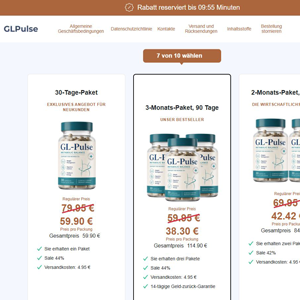 GL-Pulse Metabolic Balance - DTC [Multi-GEO] (Social,Banner,Native,Push,SEO,Search) - CPA {No BrandBidding}