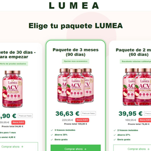Lumea ACV Gummies - DTC [ES] (Social,Banner,Native,Push,SEO,Search,Brand Bidding) - CPA 