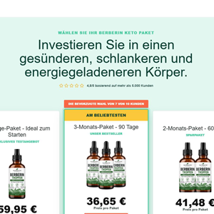 Berberin Keto - DTC [DE,AT,CH] (Social,Banner,Native,Push,SEO,Search,Brand Bidding) - CPA 