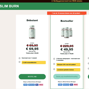 SlimBurn Diet - DTC [NL] (Social,Banner,Native,Push,SEO,Search,Brand Bidding) - CPA  