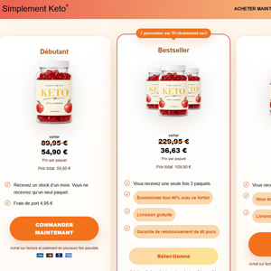 Simplement Keto - DTC [DE,AT,BE] (Social,Banner,Native,Push,SEO,Search,Brand Bidding) - CPA  