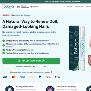 Foliaya Anti-Fungal Pen [INTL] (Social,Banner,Native,Push,SEO,Search,Brand Bidding) - CPA