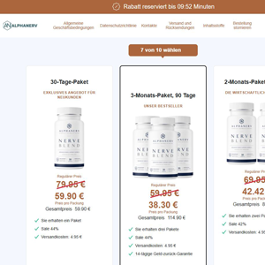 Alphanerv Nerve Support V1 - DTC [Multi-GEO] (Social,Banner,Native,Push,SEO,Search) - CPA {No BrandBidding}