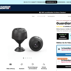 Guardian Monitor Mini Security Camera - DTC [DE,AT,FR] (Social,Banner,Native,Push,SEO,Search,Brand Bidding) - CPA