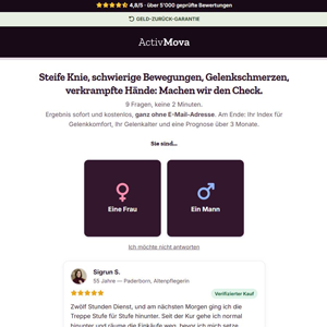 Activmova Joint - Quiz [Multi-GEO] (Social,Banner,Native,Push,SEO,Search) - CPA {No BrandBidding}