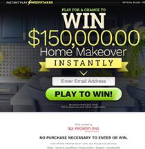 Chance to Win a Home Makeover - Sweepstakes [US] - CPA {All Days All Domains}