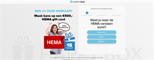 HEMA 500 gift cards [NL] - CPA {All Days  All Domains}